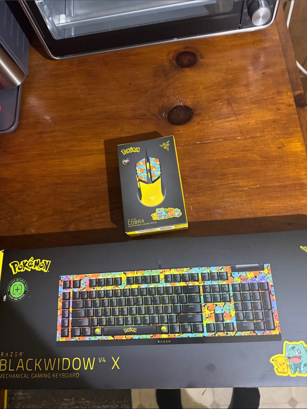 Razer Pokémon Edition Keyboard & Cobra Mouse — Black with Yellow Accents mouse